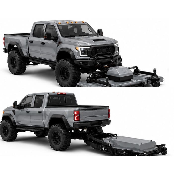 Gray TRUCKROVER shown from front and rear angles